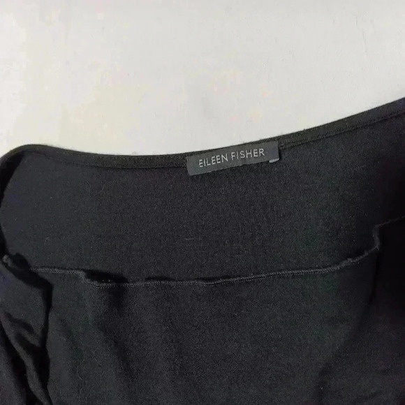 Eileen Fisher Crew neck 3/4 length Butterfly sleeve Top. Size L - Picture 7 of 7